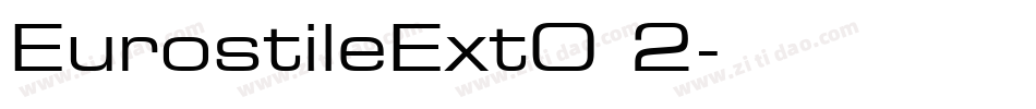EurostileExtO 2字体转换